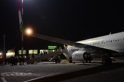 В Жуковском встретили первый рейс авиакомпании Somon Air