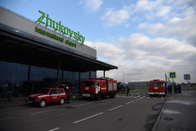 В Международном аэропорту Жуковский прошли пожарно-тактические учения